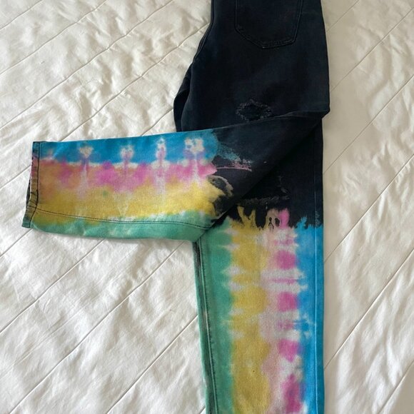 🗣️ Free Speech Jeanies – Bold Striped Revival (30" Waist) - Picture 2 of 16